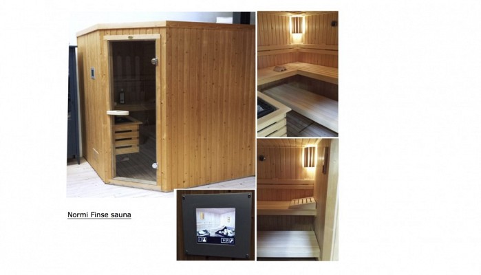Finse sauna Normi showroom model